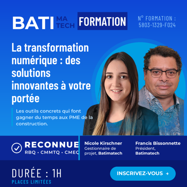 FORMATION RBQ –  La transformation numérique : des solutions innovantes à votre portée
