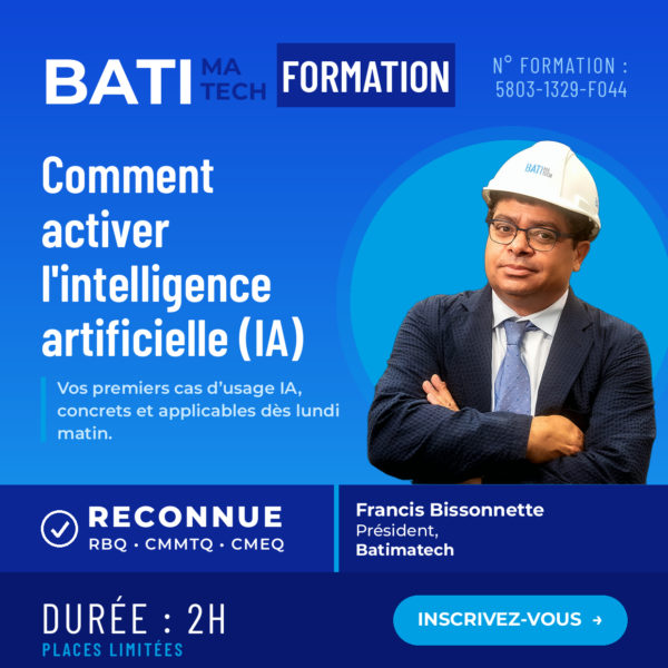 FORMATION RBQ – Comment activer l’intelligence Artificielle (IA)